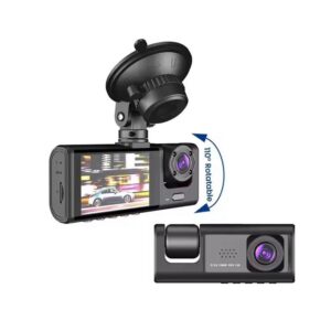 1080P Dual Lens Car Dash Cam with Rear Camera & Night Vision