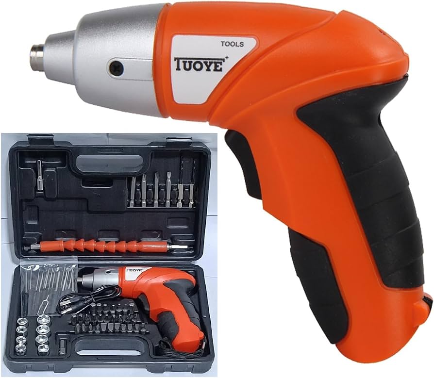 45-Piece Cordless Electric Screwdriver Set – Rechargeable DIY Tool Kit