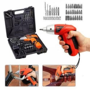 45-Piece Cordless Electric Screwdriver Set – Rechargeable DIY Tool Kit