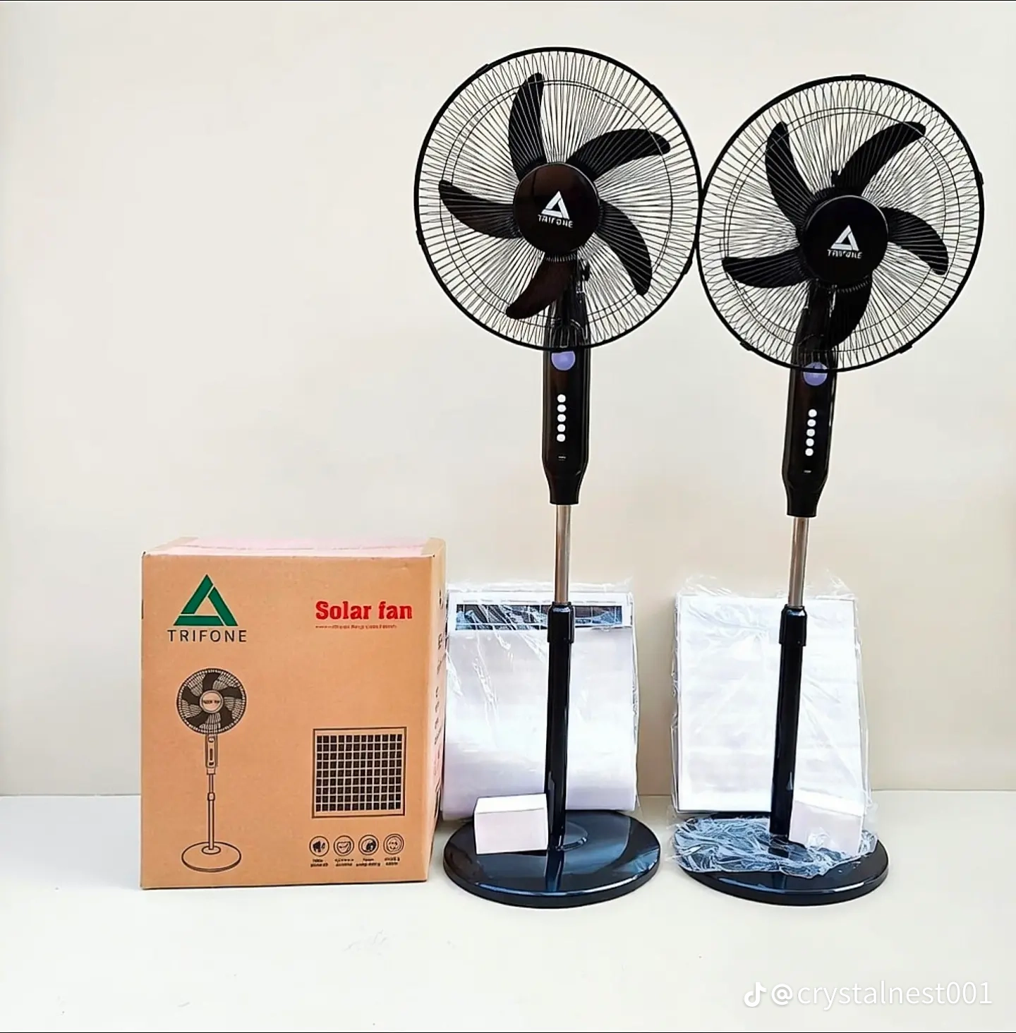 Trifone 16-Inch Premium Solar Rechargeable Fan System (Model TF-16A – Lithium Edition) - Image 3