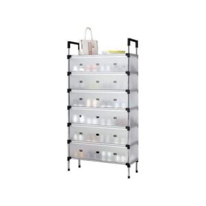 7-Layer Shoe Rack With Cover – Dustproof Multi-Storage Organizer