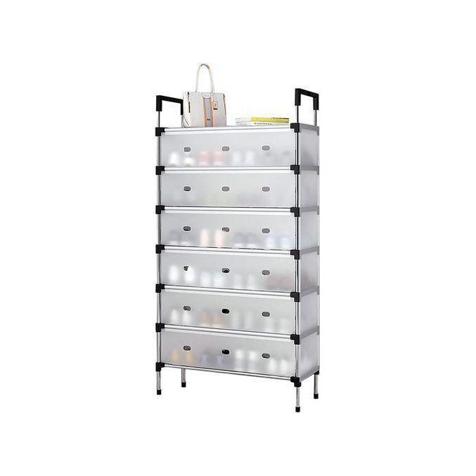 7-Layer Shoe Rack With Cover – Dustproof Multi-Storage Organizer