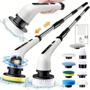 9-in-1 Rechargeable Cleaning Brush – Multi-Functional Electric Scrubber
