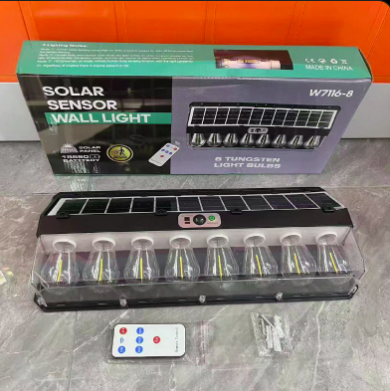 8 BULBS SENSOR SECURITY LIGHT WITH REMOTE