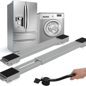 Movable Washing Machine & Refrigerator Base Stand With Wheels