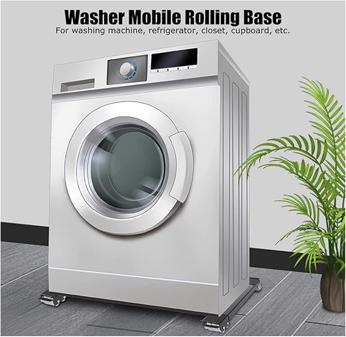 Movable Washing Machine & Refrigerator Base Stand With Wheels - Image 4