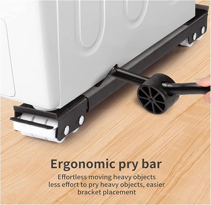 Movable Washing Machine & Refrigerator Base Stand With Wheels - Image 2