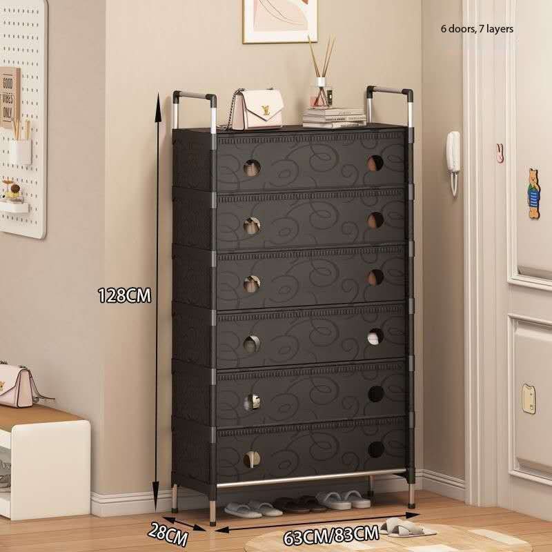 7-Layer Shoe Rack With Cover – Dustproof Multi-Storage Organizer - Image 2