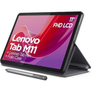 Lenovo Tab M11 + Pen + Folio Case - 11" - 128GB ROM - 4GB RAM - Lte - 7040mAh - Luna Grey