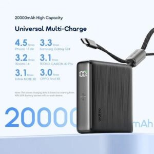 Oraimo Powernova L21 20000mah 30w Power Bank - Black