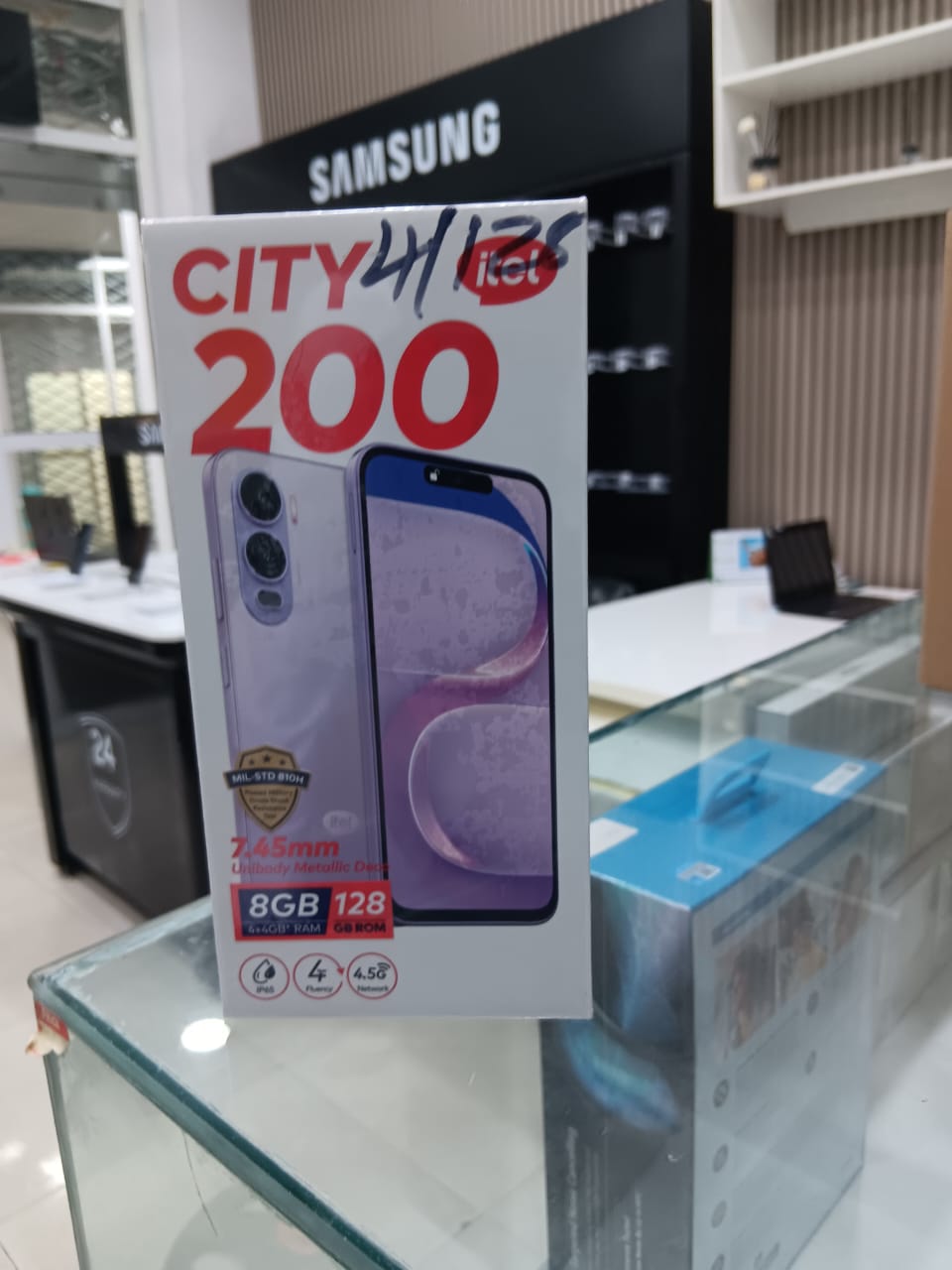 City 200 - 7.45mm - 128GB ROM - 4+4GB RAM - 6.78" - Ip65 - 5000mAh - Black
