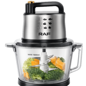 RAF Food Processor 10L – Multifunction Kitchen Combine with 4-Page Sharp Blade, 1000W, 360° Rotation